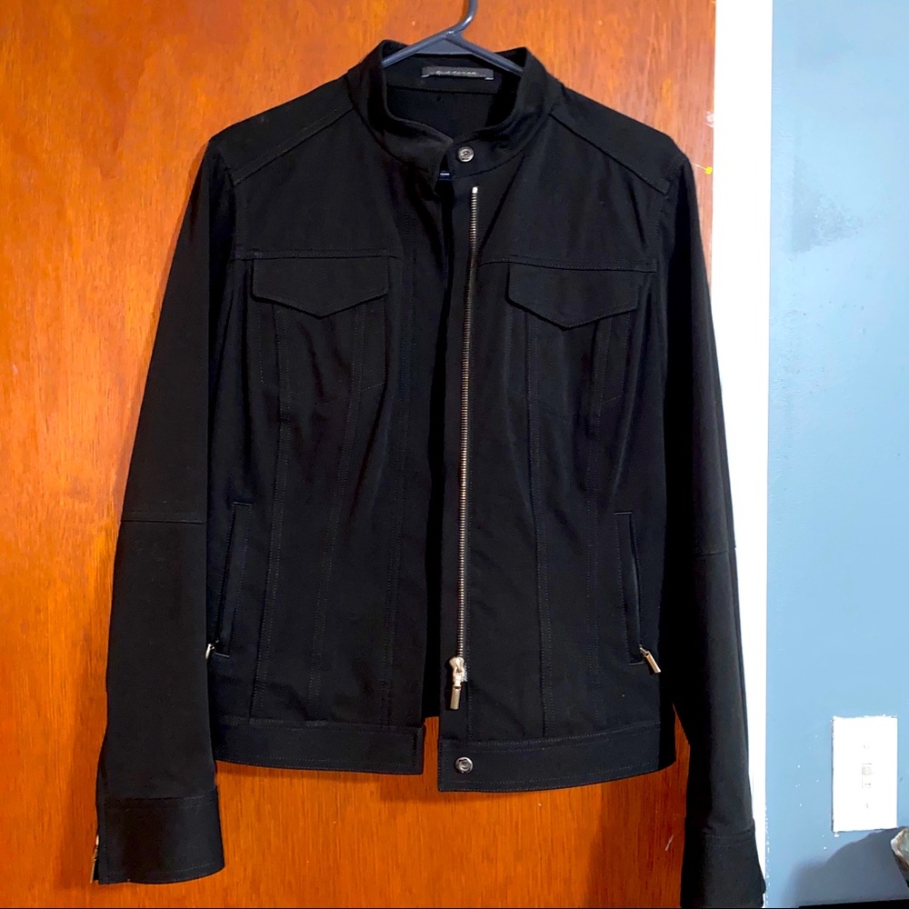 Elie Tahari medium Black Moto Jacket for women